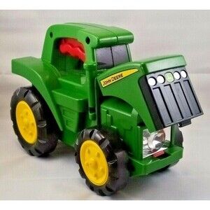 TOMY John Deere Roll N Go Flashlight Toy Tractor LIGHT and SOUND